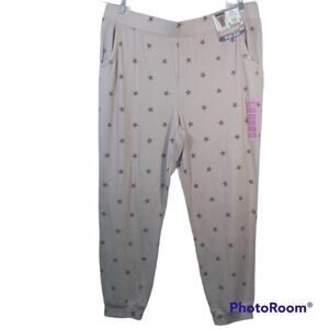 Brushed Pink Star Lounge Joggers Size 2X